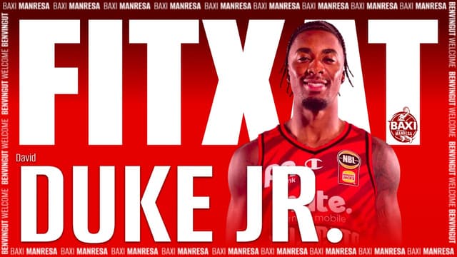 BAXI Manresa incorpora a David Duke Jr.