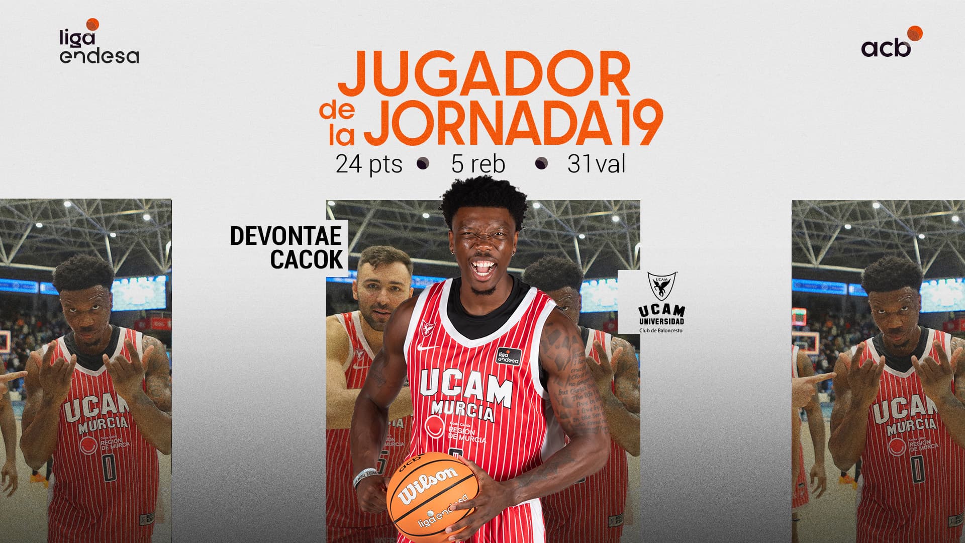 Devontae Cacok Jugador de la Jornada 19