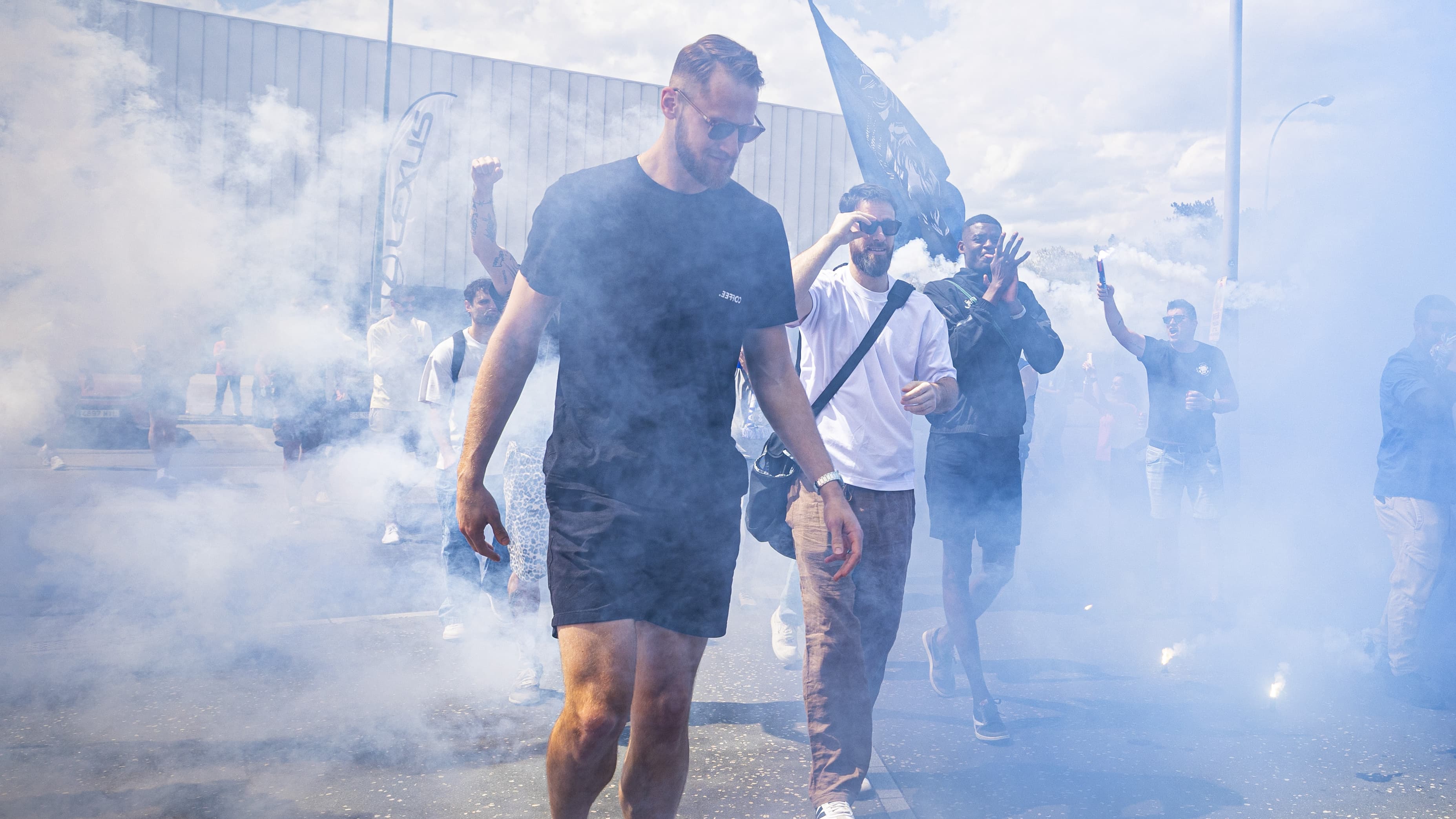 Recibimiento a lo grande en Burgos