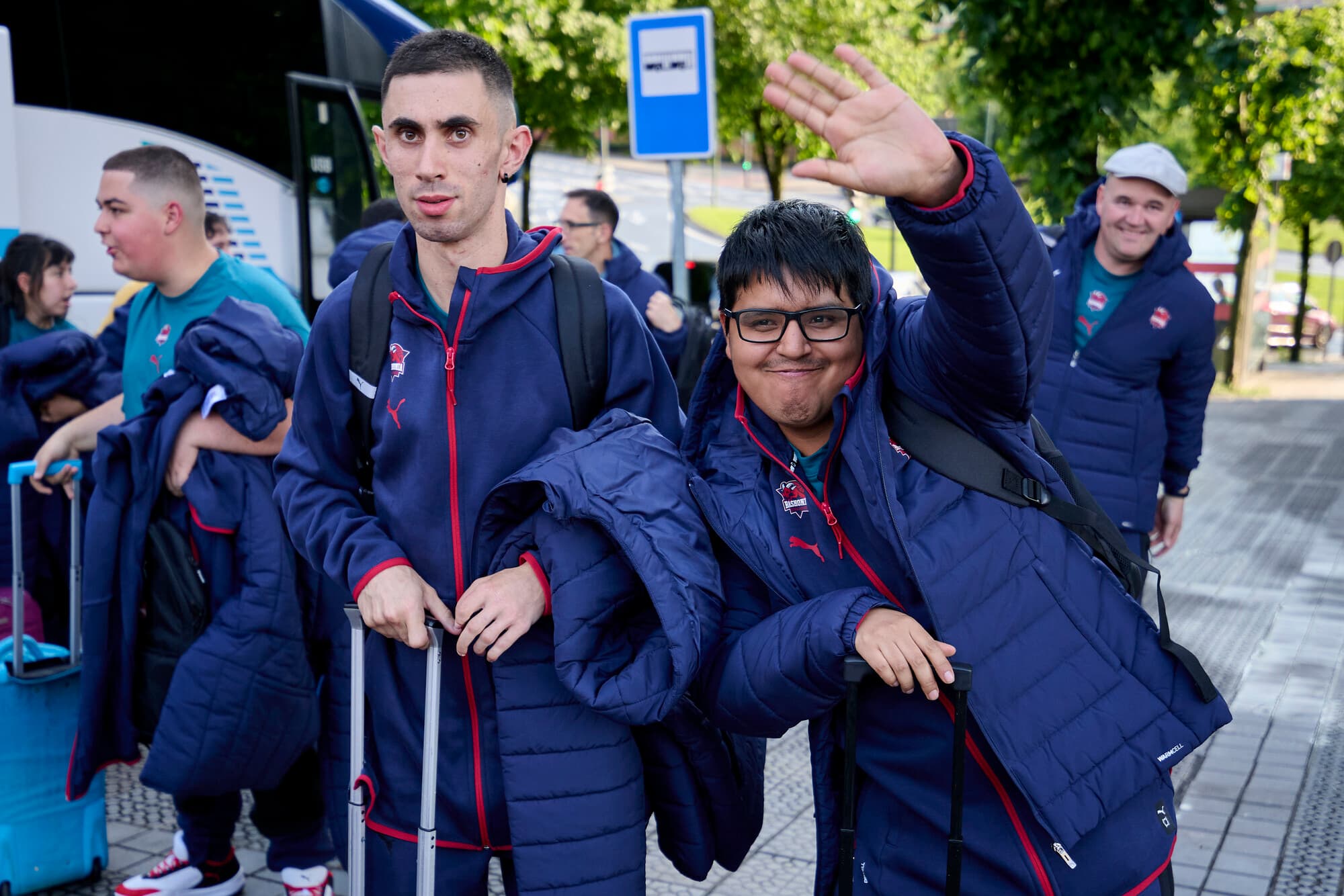 Llegada a Bilbao del Baskonia