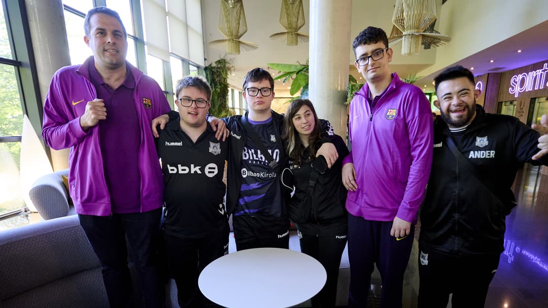 Bienvenida de los equipos a Bilbao
