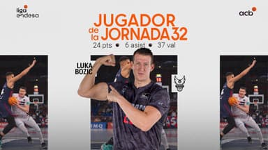 Bozic logra su tercera nominación a Jugador de la Jornada