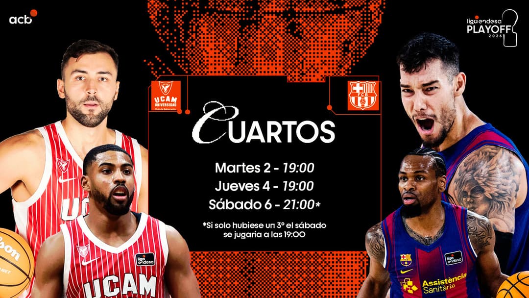 UCAM Murcia-Barça, en cuartos de final