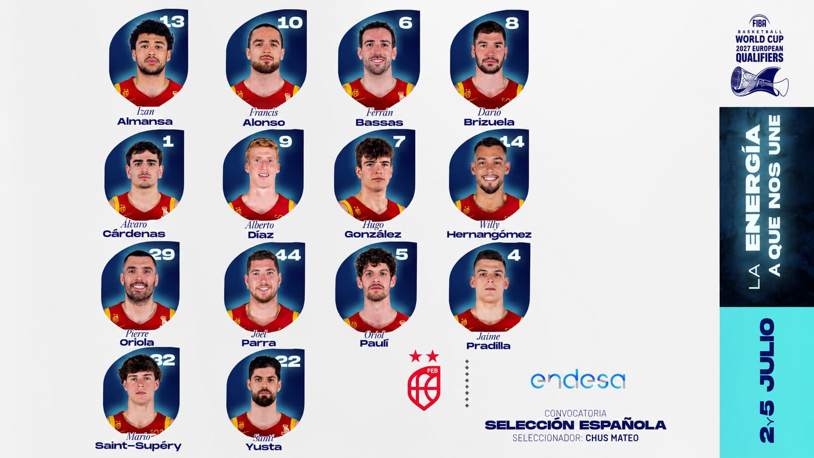 Selección para la tercera ventana