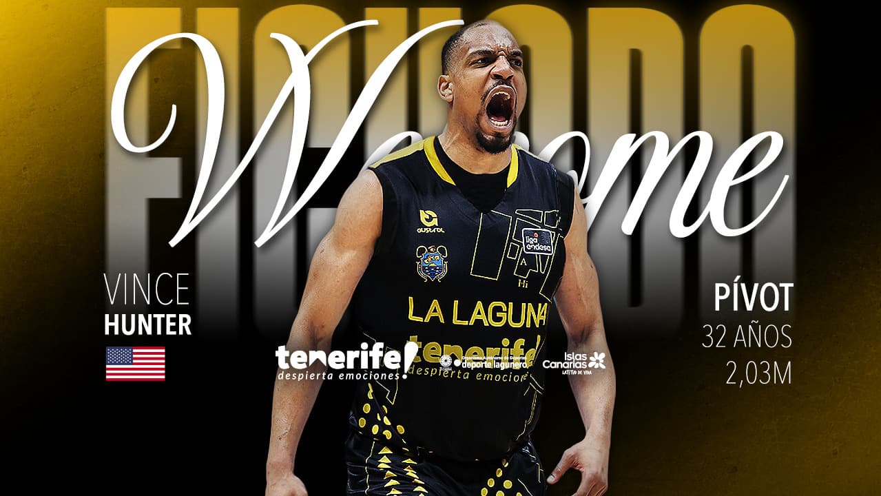 Vince Hunter, contundencia interior para La Laguna Tenerife