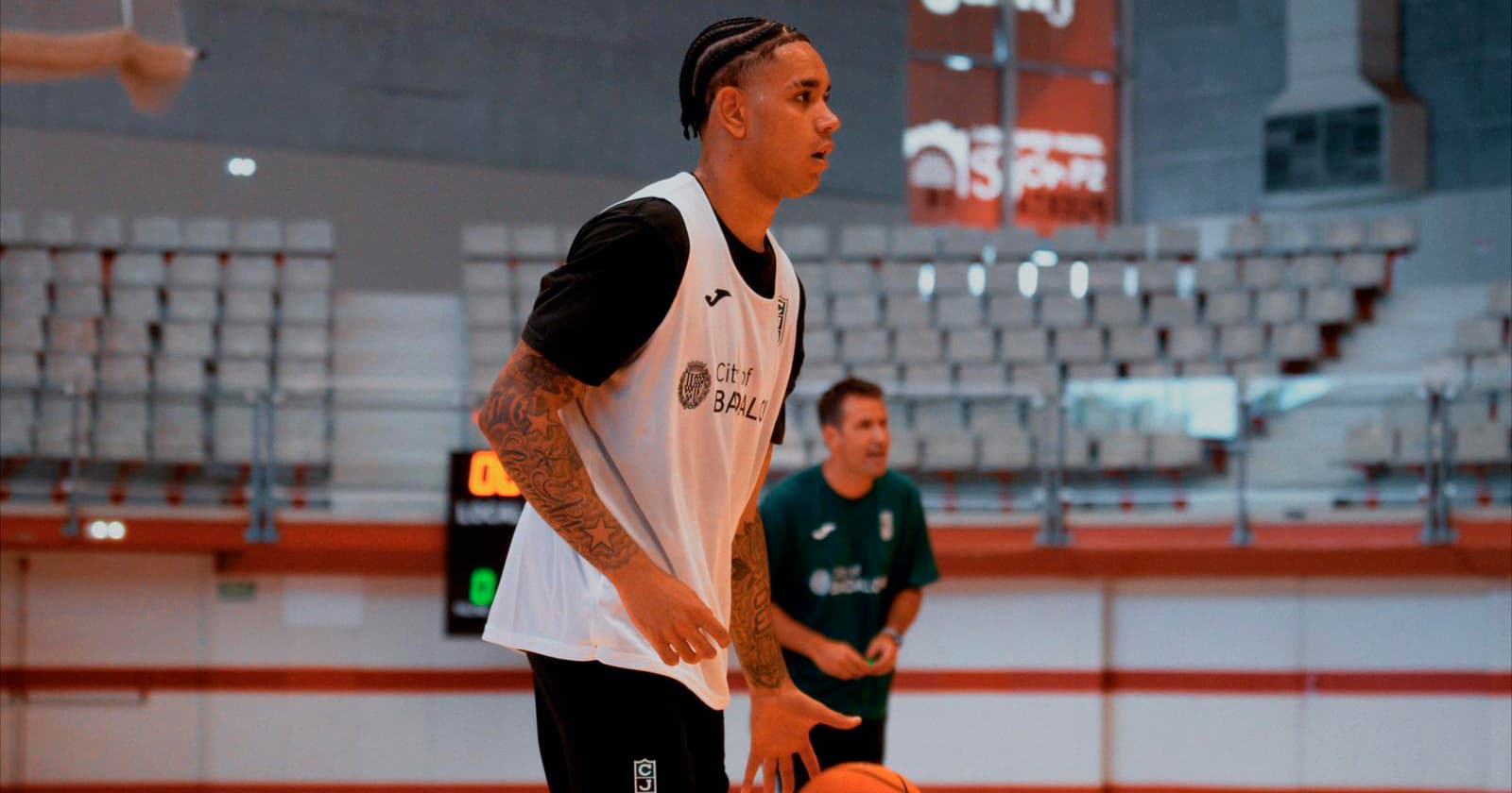 Isaac Nogués entrenando con ASISA Joventut