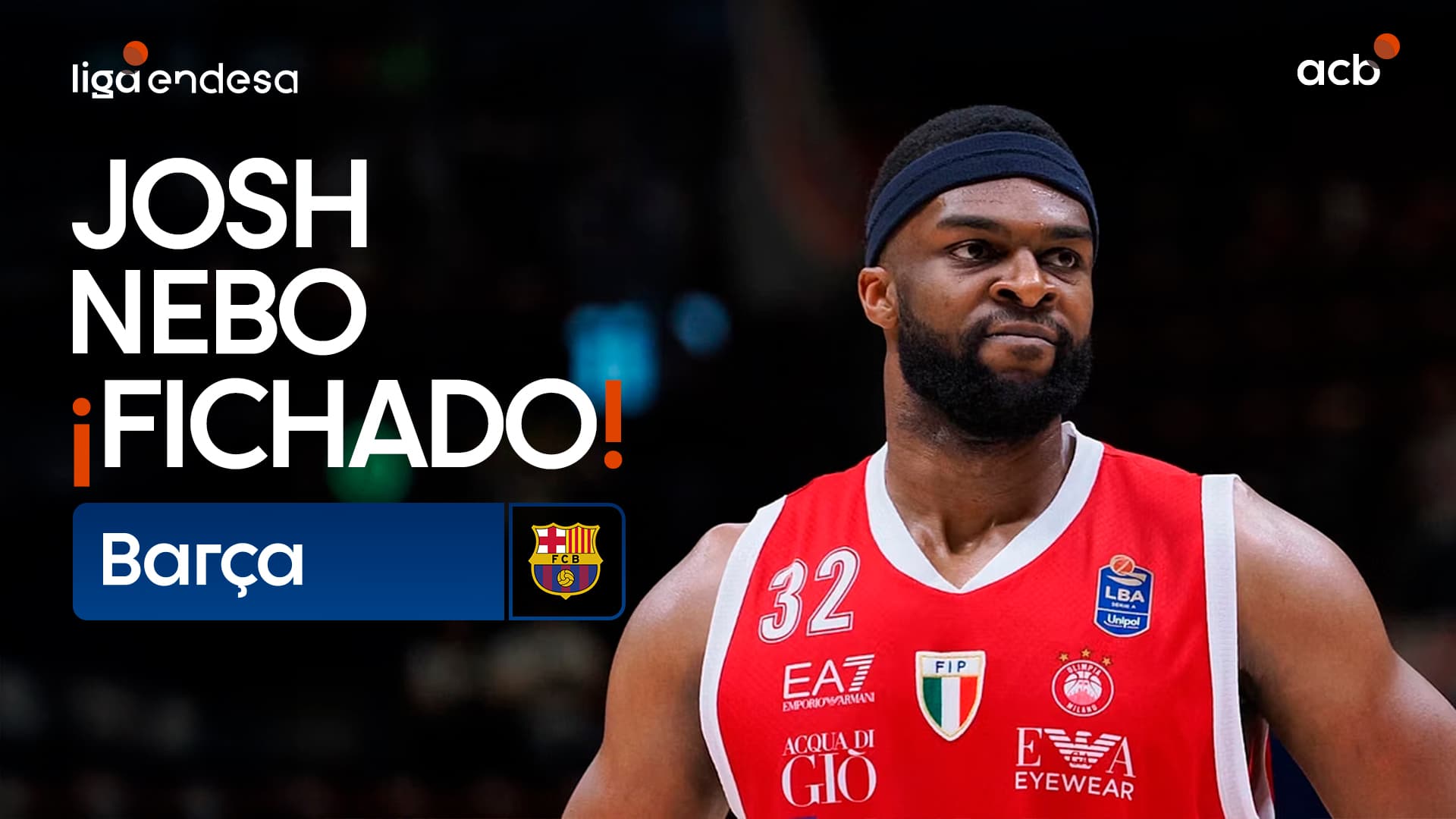 Josh Nebo, nuevo jugador azulgrana
