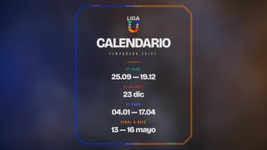 Calendario oficial de la Liga U 2026-27