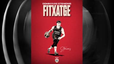 Cartel Dominykas Stenionis ficha por el FIATC Girona