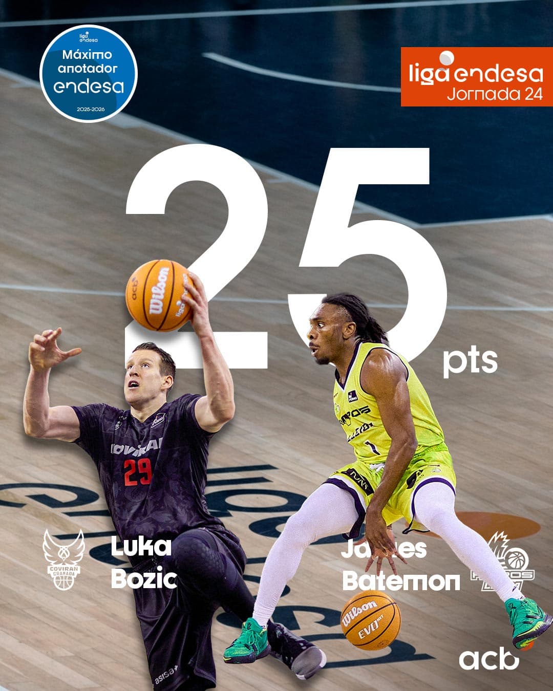 ⚡ BOZIC y BATEMON, Máximos anotadores Endesa J24