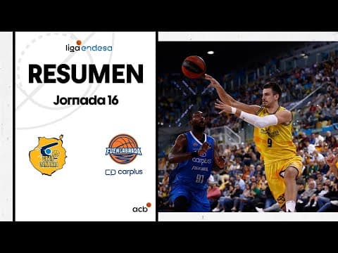 Resumen Gran Canaria 110 - Carplus Fuenlabrada 65 (J16)