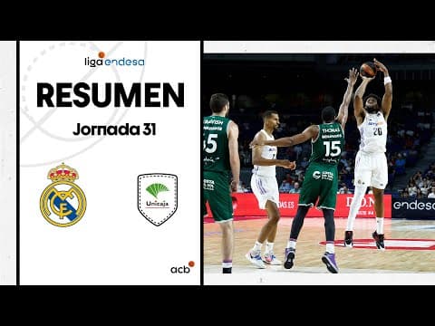 Resumen Real Madrid 102 - Unicaja 90 (J31)