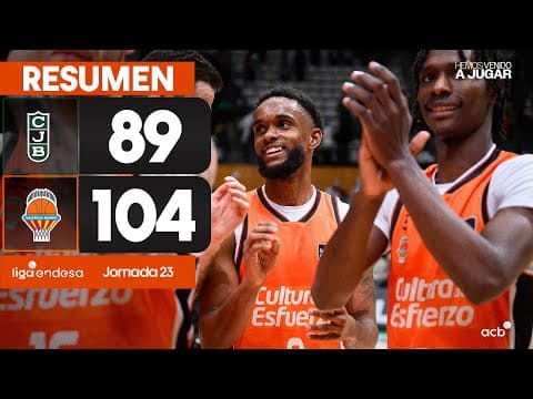 Resumen Joventut Badalona 89 - Valencia Basket 104 (J23)