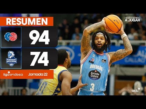 Resumen Río Breogán 94 - MoraBanc Andorra 74 (J22)