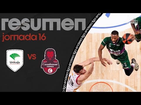 Resumen Unicaja 112 - Casademont Zaragoza 72 (J16)