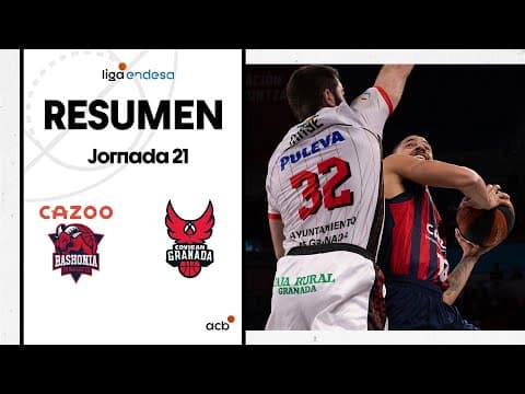 Resumen Cazoo Baskonia 105 - Coviran Granada 81 (J21)