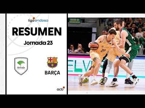 Resumen Unicaja 81 - Barça 86 (J23)