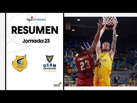 Resumen Gran Canaria 107 - UCAM Murcia 89 (J23)
