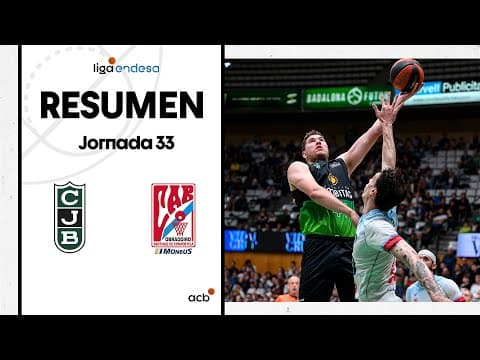 Resumen Joventut Badalona 96 - 85 Monbus Obradoiro (J33)