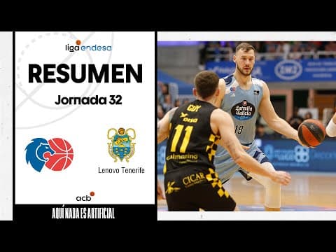 Resumen Río Breogán 76 - Lenovo Tenerife 54 (J32)