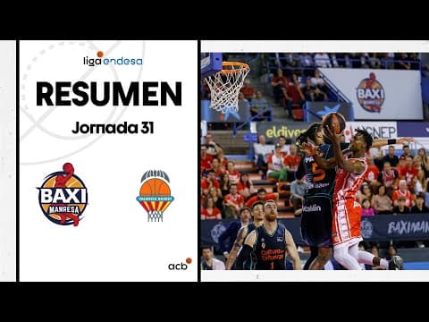 Resumen BAXI Manresa 87 - Valencia Basket 82 (J31)
