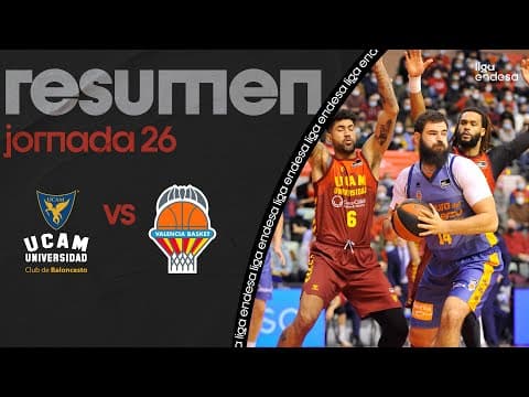 Resumen UCAM Murcia 71 - Valencia Basket 72 (J26)