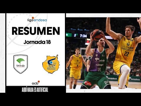 Resumen Unicaja 80 - Dreamland Gran Canaria 77 (J18)