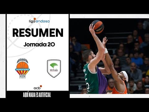 Resumen Valencia Basket 63 - Unicaja 83 (J20)