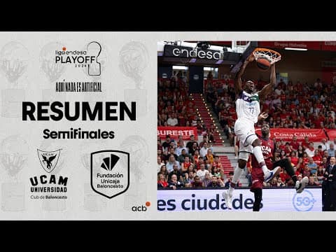 Resumen UCAM Murcia 66 - Unicaja 74 (3º semifinales)