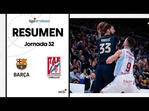 Resumen Barça 94 - Monbus Obradoiro 77 (J32)
