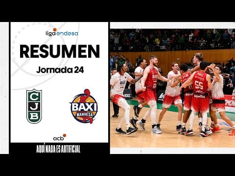 Resumen Joventut Badalona 81 - BAXI Manresa 83 (J24)