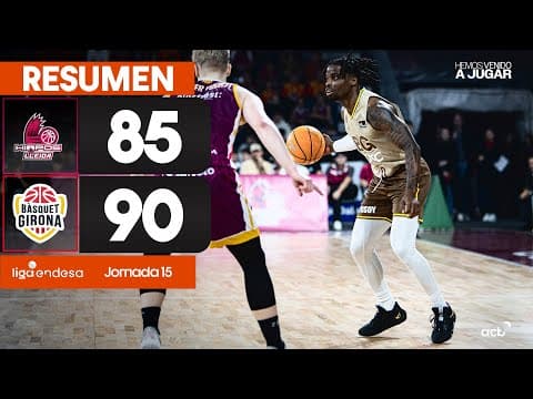 Resumen Hiopos Lleida 85 - Bàsquet Manresa 90 (J15)
