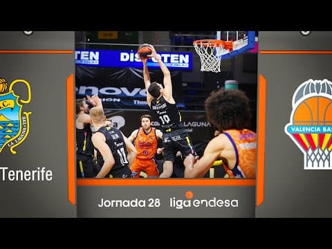 Resumen Lenovo Tenerife 90 - Valencia Basket 86 (J28)
