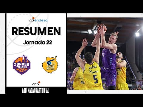 Resumen Zunder Palencia 82 - Dreamland GC 58 (J22)