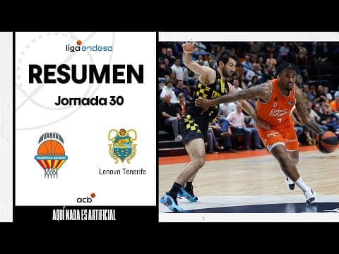 Resumen Valencia Basket 98 - Lenovo Tenerife 73 (J30)