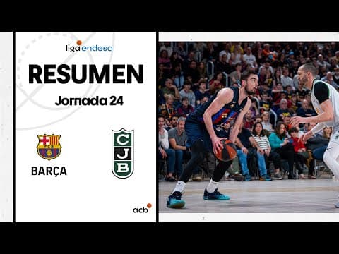 Resumen Barça 87 - Joventut Badalona 71 (J24)
