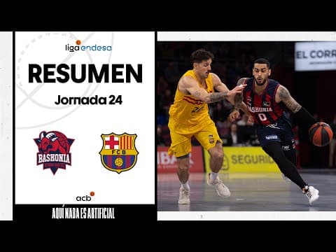 Resumen Baskonia 103 - Barça 96 (J24)