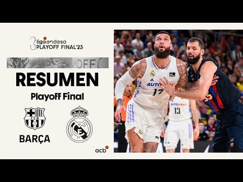 Resumen Barça 86 - Real Madrid 85 (J44)