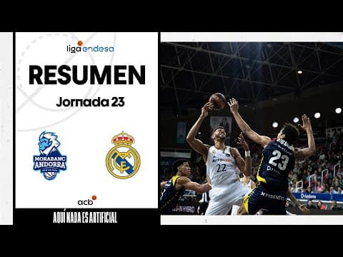 Resumen MoraBanc Andorra 70 - Real Madrid 89 (J23)