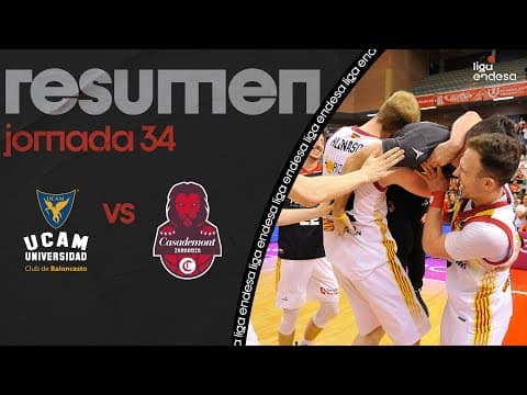 Resumen UCAM Murcia 72 - Casademont Zaragoza 77 (J34)