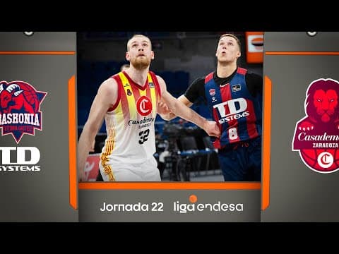 Resumen TD Systems Baskonia 89 - Casademont Zaragoza 61 (J22)