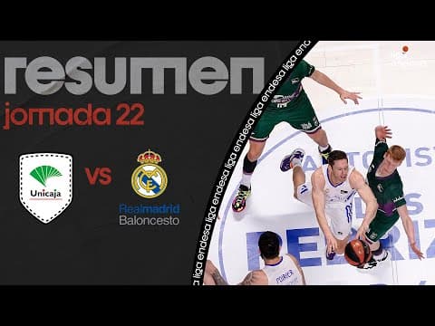 Resumen Unicaja 91 - Real Madrid 92 (J22)
