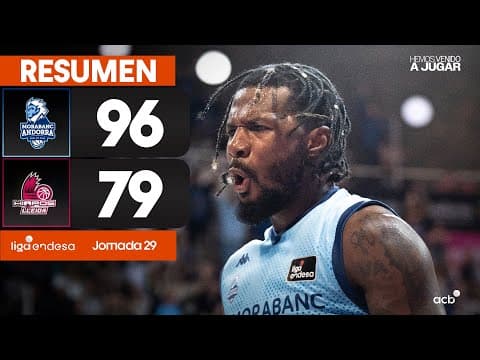 Resumen MoraBanc Andorra 96 - Hiopos Lleida 79 (J29)