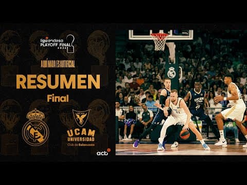 Resumen: Real Madrid 84 - UCAM Murcia 76 (1º Final)