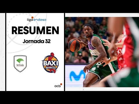 Resumen Unicaja 97 - BAXI Manresa 88 (J32)