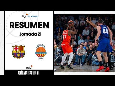 Resumen Barça 76 - Valencia Basket 79 (J21)