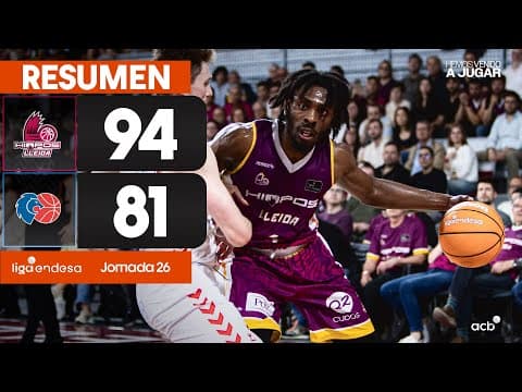 Resumen Hiopos Lleida 94 - Río Breogán 81 (J26)