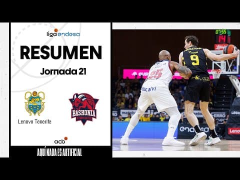 Resumen Lenovo Tenerife 95 - Baskonia 78 (J21)