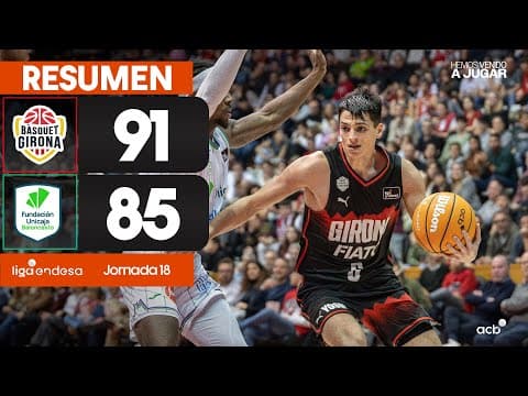 Resumen Bàsquet Girona 91 - Unicaja 85 (J18)
