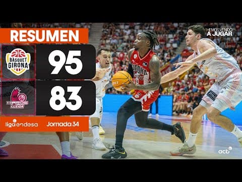 Resumen Bàsquet Girona 95 - Hiopos Lleida 83 (J34)